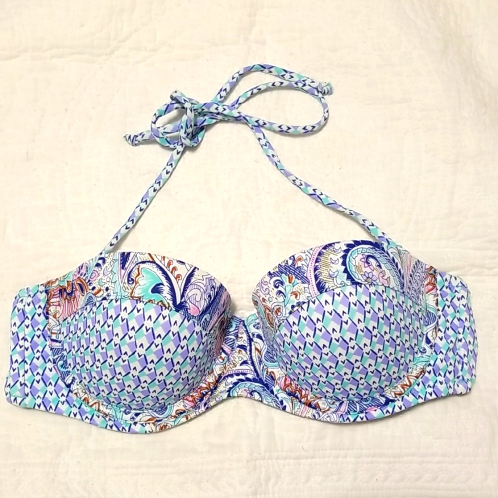 Victoria's Secret Multicolored The Flirt Bandeau Bikini Top 34C